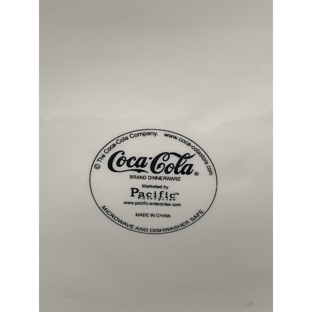 Square Coca-Cola Cannister 2008 Pacific Enterprises 7" Tall Porcelain Storage - Picture 9 of 13